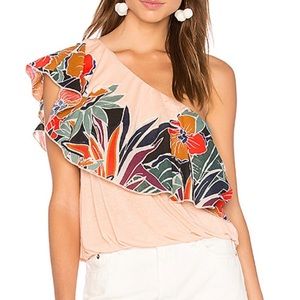 Free People Annka Bubble Top in Peach